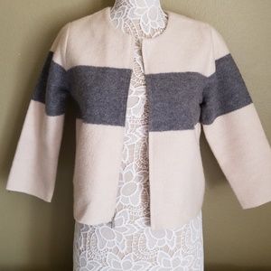 Ann Taylor 3/4 wool zip jacket